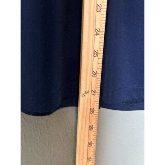 Rice University Adidas Men's Large Blue Collared Blue White Polo SS - Picture 4 of 9